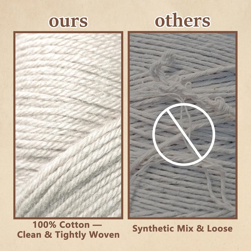 SEEBERY Butchers Twine – 100% Natural Cotton Kitchen String, Oven Safe for Tying Meat, Roasting, Trussing Turkey, Baking, Grilling – Food Grade for Cooking, Crafts, and Gift Wrapping (656ft) - Image 4